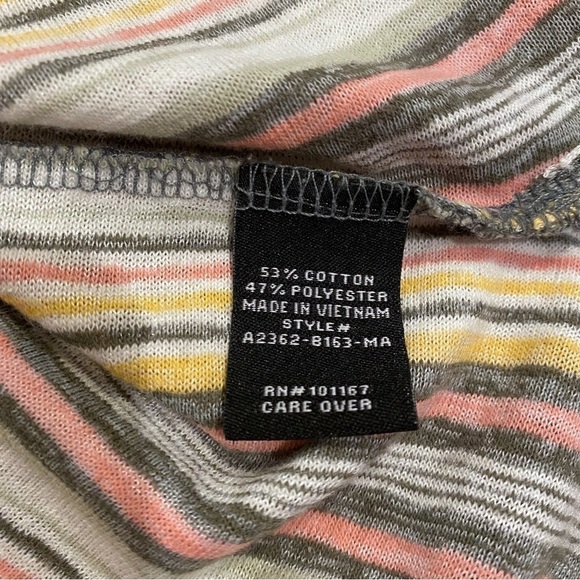 Kim & Cami | Striped Swing Top Short Sleeve Multicolor Size Small - Picture 6 of 6